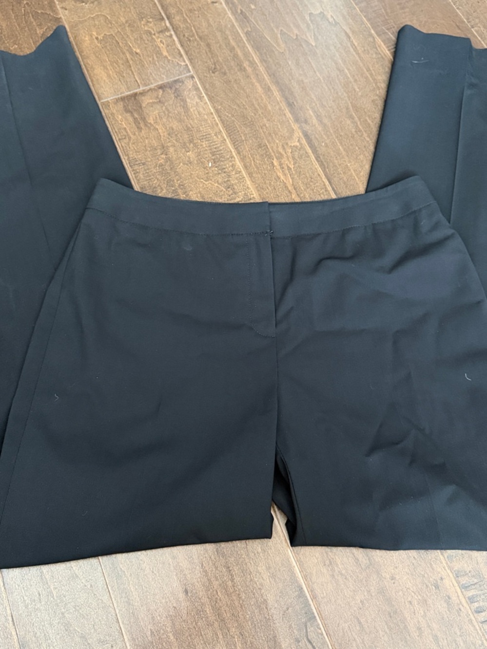 Lafayette 148 New York Black Straight-Leg Trousers